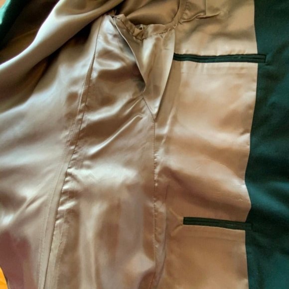 Polo Ralph Lauren Blazer Mens Green Jacket 38RBrass Buttons Custom Made - Picture 5 of 10